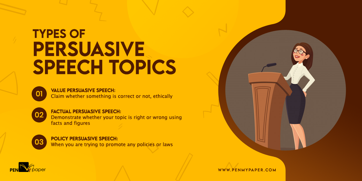 good easy persuasive speech topics